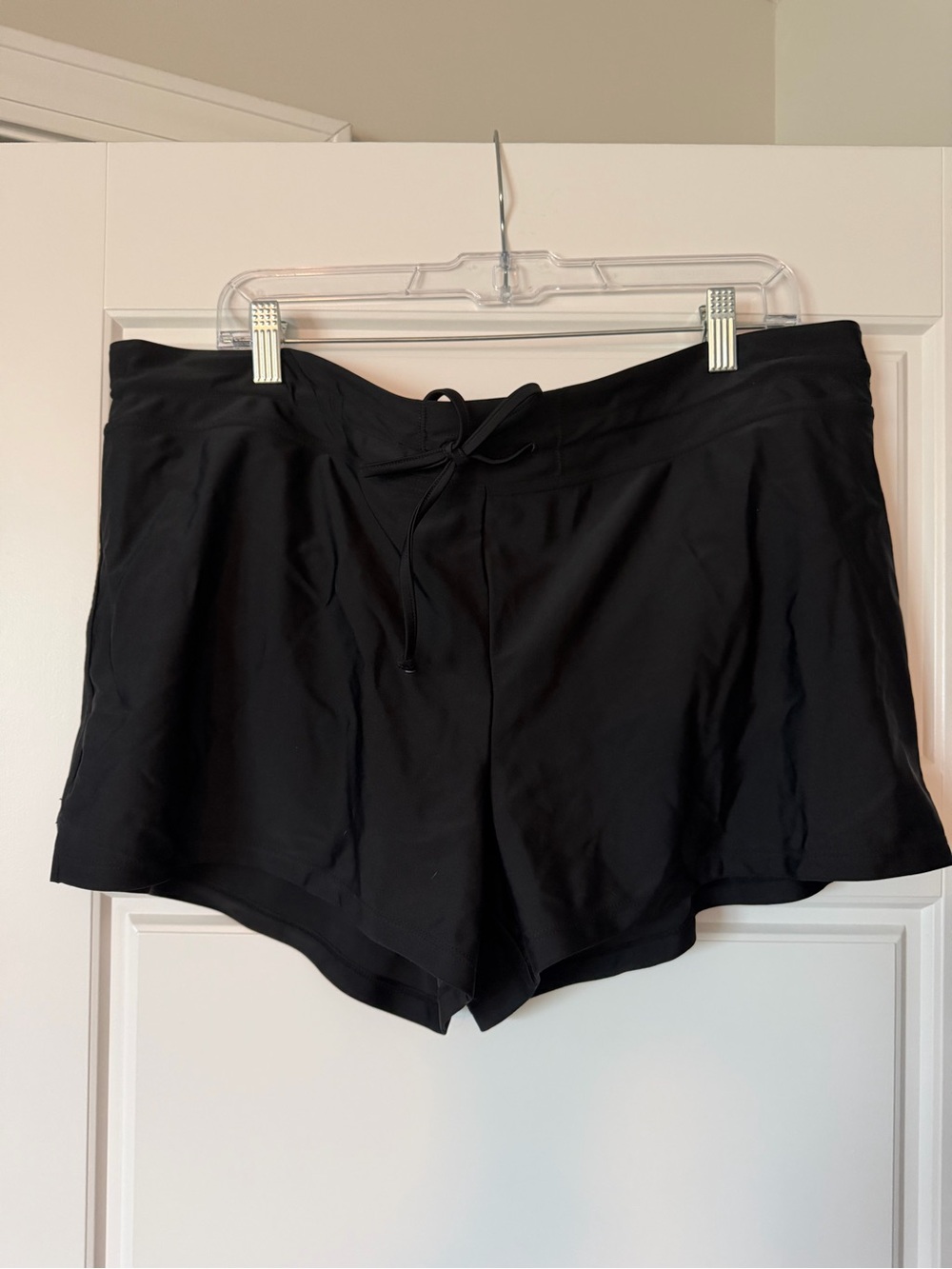 NWT Black Women's Drawstring Swim Shorts
